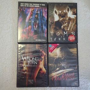 Lot of 16 DVDs Horror And Scary Movies Cult Saw Evil Dead Howling Bloody Mary